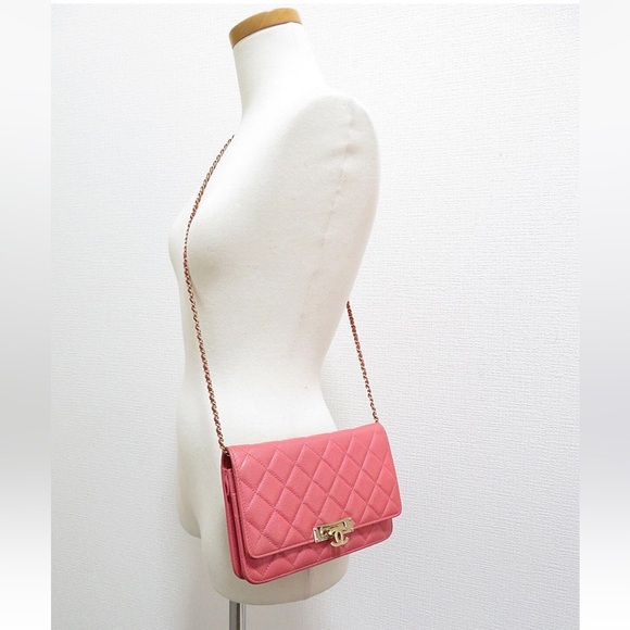 CHANEL Pink Quilted Crossbody Bag - Picture 1 of 16